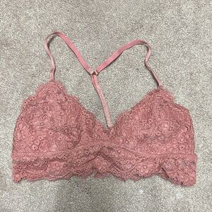 Aerie Lace Bralette in Dusty Pink